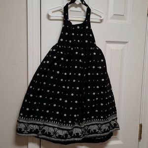 5T Old Navy dress, halter top, black and white